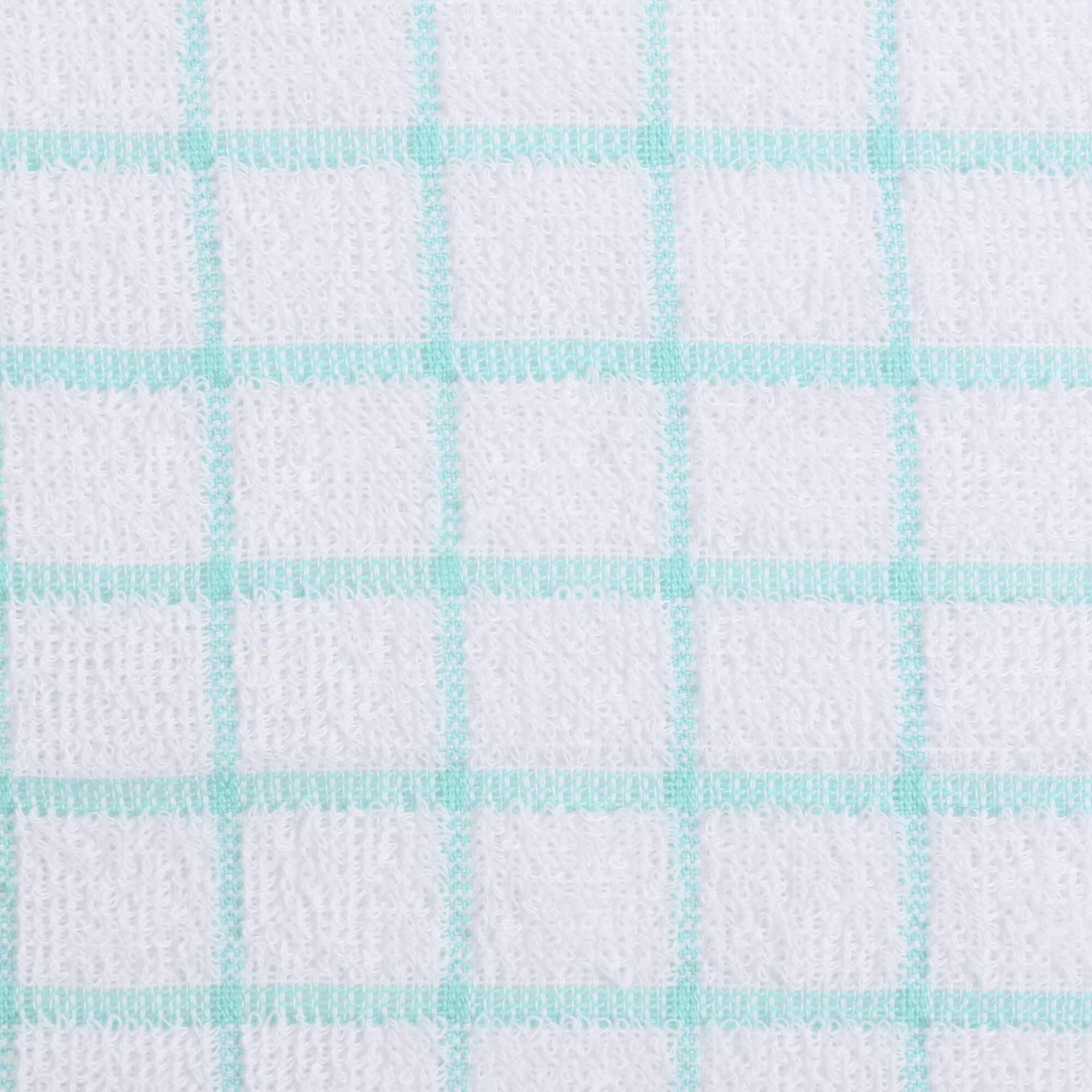 DII® Aqua Combo Windowpane Dishcloths, 6ct.